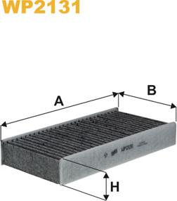 WIX Filters WP2131 - Фільтр, повітря у внутрішній простір avtolavka.club