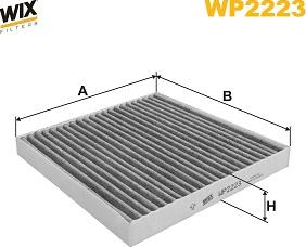 WIX Filters WP2223 - Фільтр, повітря у внутрішній простір avtolavka.club