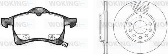 Woking 87833.00 - Комплект гальм, дисковий гальмівний механізм avtolavka.club