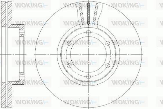 Woking D6951.10 - Гальмівний диск avtolavka.club