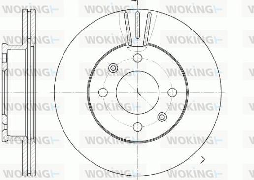 Woking D6958.10 - Гальмівний диск avtolavka.club