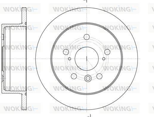 Woking D6908.00 - Гальмівний диск avtolavka.club