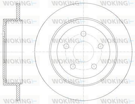 Woking D6902.00 - Гальмівний диск avtolavka.club