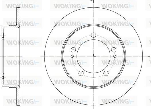 Woking D6918.00 - Гальмівний диск avtolavka.club