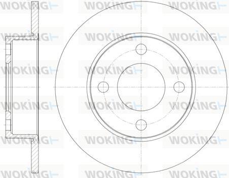 Woking D6917.00 - Гальмівний диск avtolavka.club