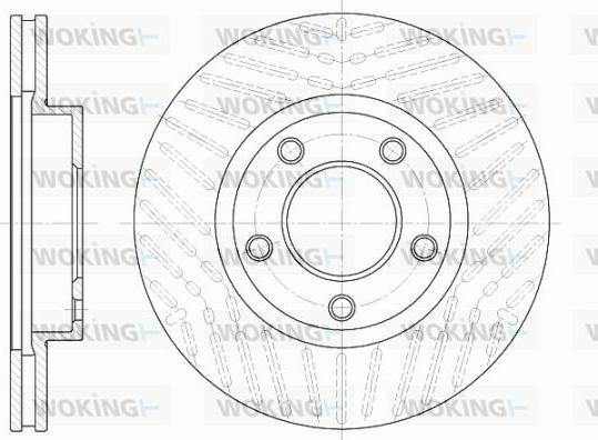 Woking D6932.10 - Гальмівний диск avtolavka.club