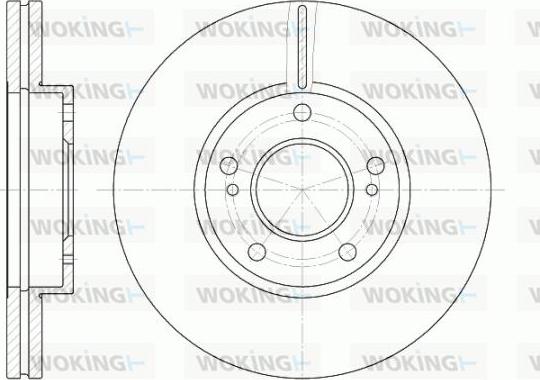 Woking D6937.10 - Гальмівний диск avtolavka.club