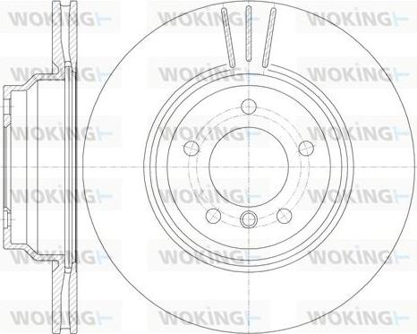 Woking D6975.10 - Гальмівний диск avtolavka.club