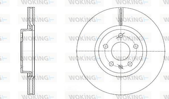 Woking D6972.10 - Гальмівний диск avtolavka.club