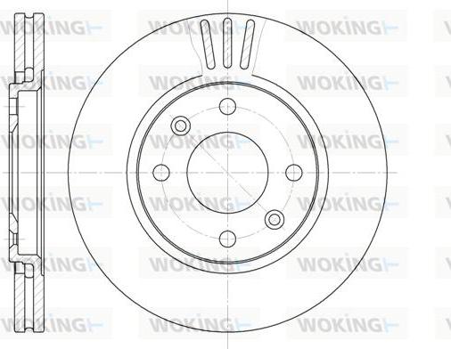 Woking D6449.10 - Гальмівний диск avtolavka.club