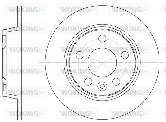 Woking D6453.00 - Гальмівний диск avtolavka.club