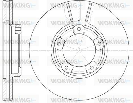 Woking D6405.10 - Гальмівний диск avtolavka.club