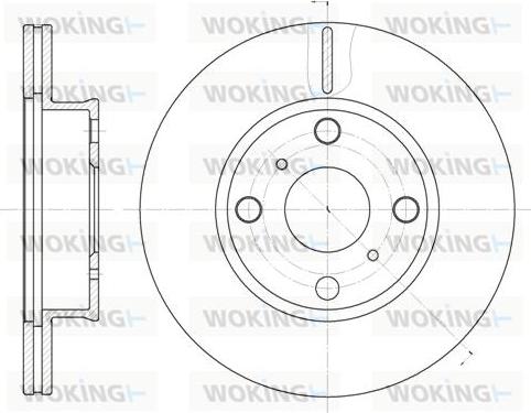 Woking D6402.10 - Гальмівний диск avtolavka.club