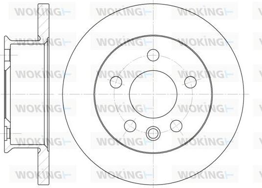 Woking D6414.00 - Гальмівний диск avtolavka.club