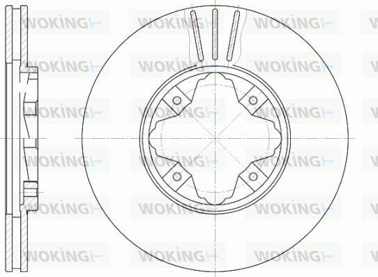 Woking D6485.10 - Гальмівний диск avtolavka.club