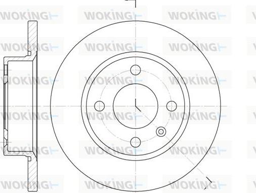 Woking D6425.00 - Гальмівний диск avtolavka.club