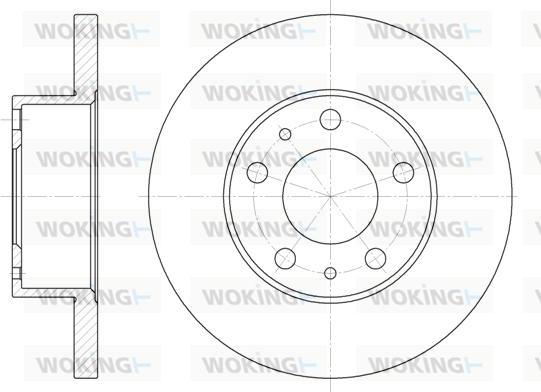 Woking D6473.00 - Гальмівний диск avtolavka.club