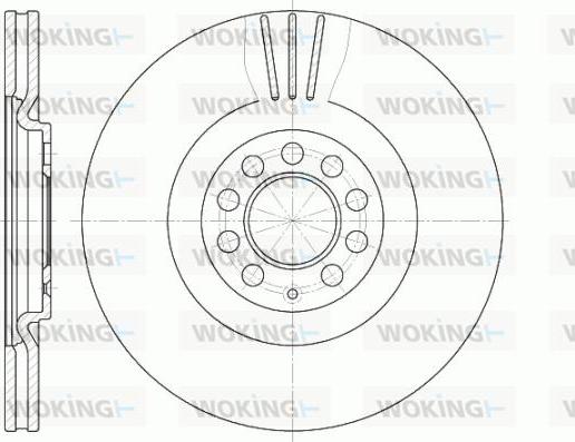 Woking D6597.10 - Гальмівний диск avtolavka.club