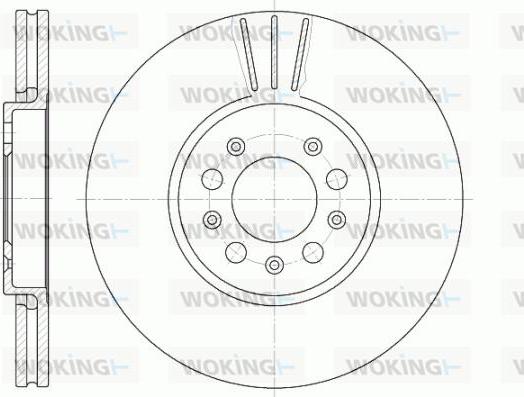 Woking D6544.10 - Гальмівний диск avtolavka.club