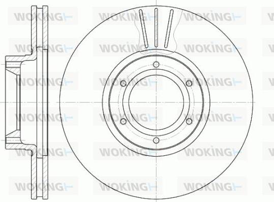 Woking D6567.10 - Гальмівний диск avtolavka.club