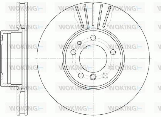 Woking D6511.10 - Гальмівний диск avtolavka.club