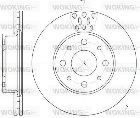 Woking D6517.10 - Гальмівний диск avtolavka.club