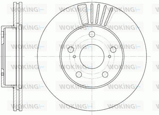 Woking D6582.10 - Гальмівний диск avtolavka.club