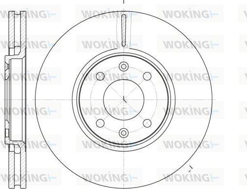 Woking D6587.10 - Гальмівний диск avtolavka.club