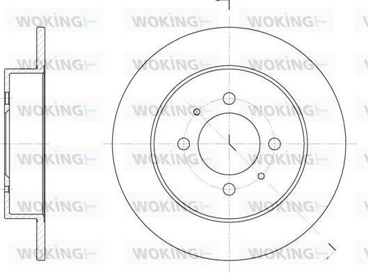 Woking D6531.00 - Гальмівний диск avtolavka.club