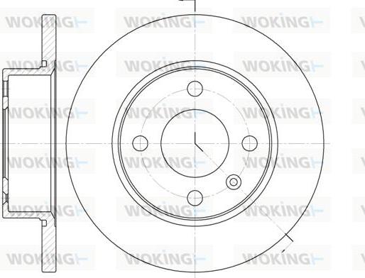 Woking D6538.00 - Гальмівний диск avtolavka.club