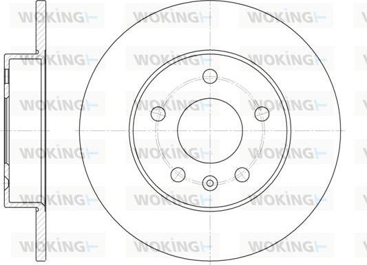 Woking D6578.00 - Гальмівний диск avtolavka.club