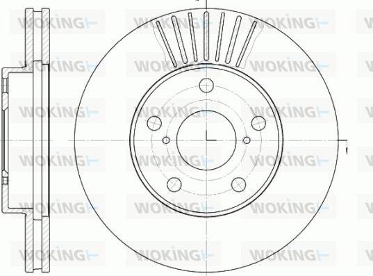 Woking D6640.10 - Гальмівний диск avtolavka.club