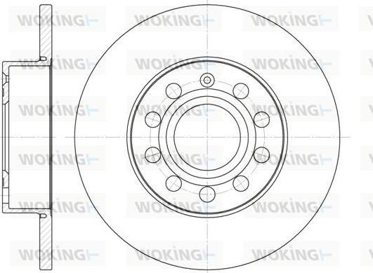 Woking D6650.00 - Гальмівний диск avtolavka.club