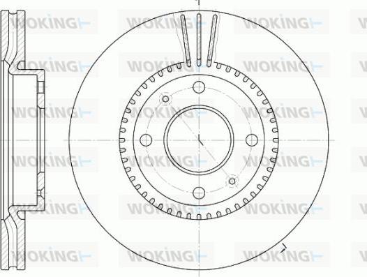 Woking D6668.10 - Гальмівний диск avtolavka.club