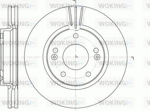 Woking D6667.10 - Гальмівний диск avtolavka.club