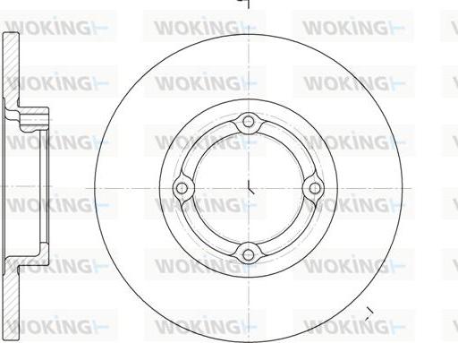 Woking D6606.00 - Гальмівний диск avtolavka.club