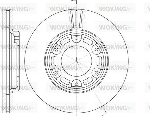 Woking D6634.10 - Гальмівний диск avtolavka.club