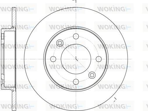 Woking D6630.00 - Гальмівний диск avtolavka.club