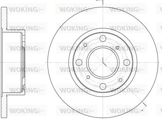 Woking D6041.00 - Гальмівний диск avtolavka.club