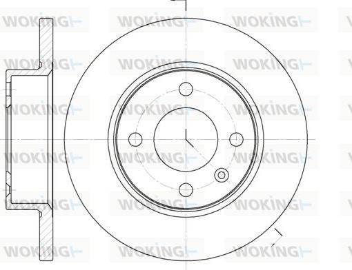 Woking D6060.00 - Гальмівний диск avtolavka.club