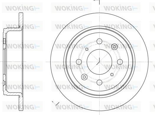 Woking D6083.00 - Гальмівний диск avtolavka.club