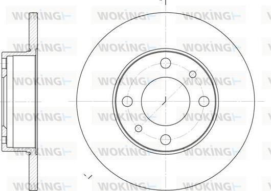 Woking D6030.00 - Гальмівний диск avtolavka.club