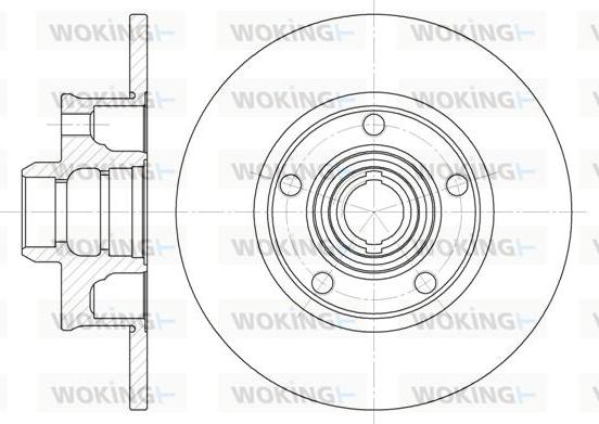 Woking D6025.00 - Гальмівний диск avtolavka.club