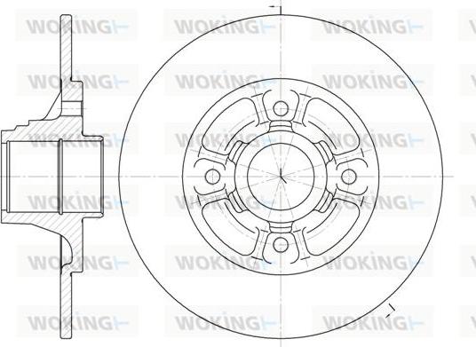 Woking D6073.00 - Гальмівний диск avtolavka.club