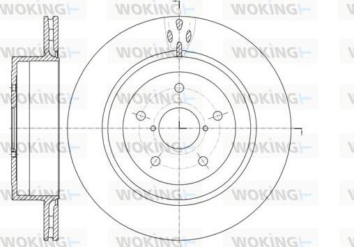 Woking D61956.10 - Гальмівний диск avtolavka.club