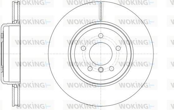 Woking D61961.10 - Гальмівний диск avtolavka.club