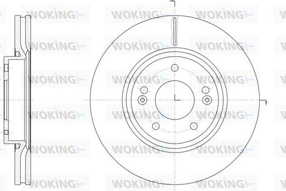 Woking D61904.10 - Гальмівний диск avtolavka.club