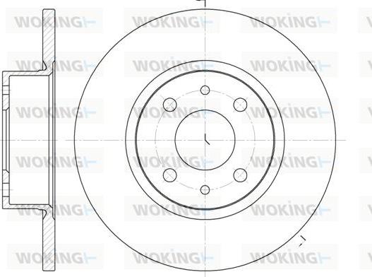 Woking D6192.00 - Гальмівний диск avtolavka.club