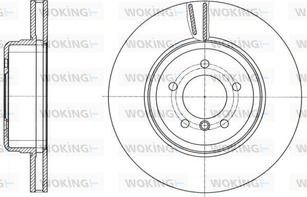 Woking D61491.10 - Гальмівний диск avtolavka.club