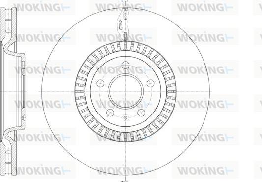 Woking D61446.10 - Гальмівний диск avtolavka.club